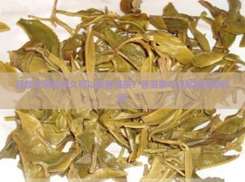 豆浆饮用后多久可以喝普洱茶？普洱茶与豆浆的间隔时间