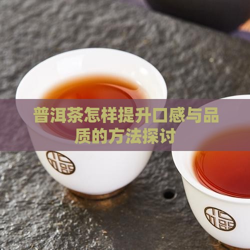 普洱茶怎样提升口感与品质的方法探讨
