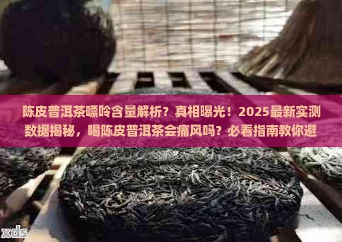 陈皮普洱茶嘌呤含量是多少