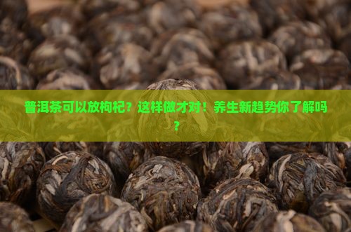 普洱茶可以放枸杞