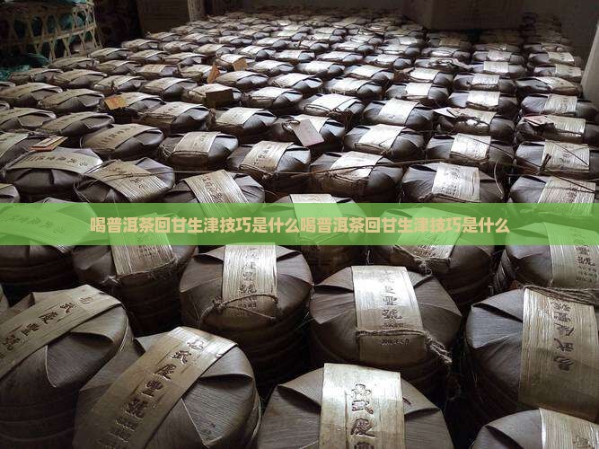 喝普洱茶回甘生津技巧是什么