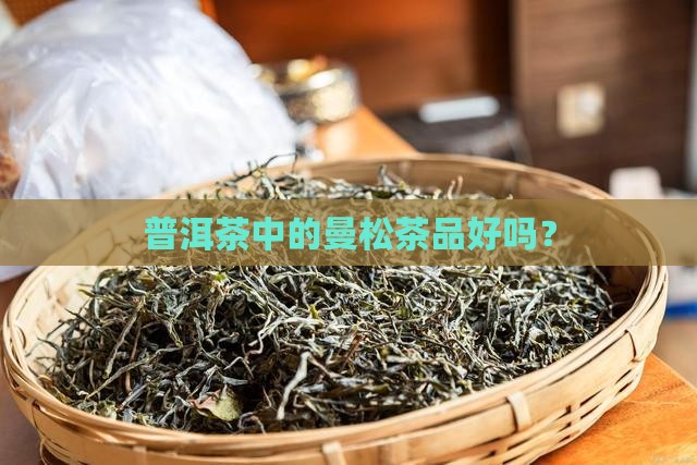 普洱茶中的曼松茶品好吗？