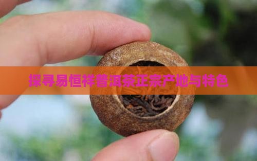 探寻易恒祥普洱茶正宗产地与特色