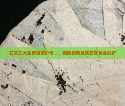 石家庄大益普洱茶价格、、选购指南及茶艺体验全解析