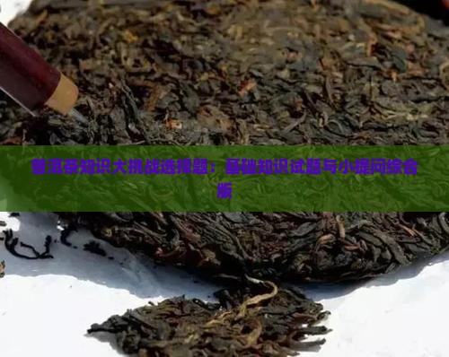 普洱茶知识大挑战选择题