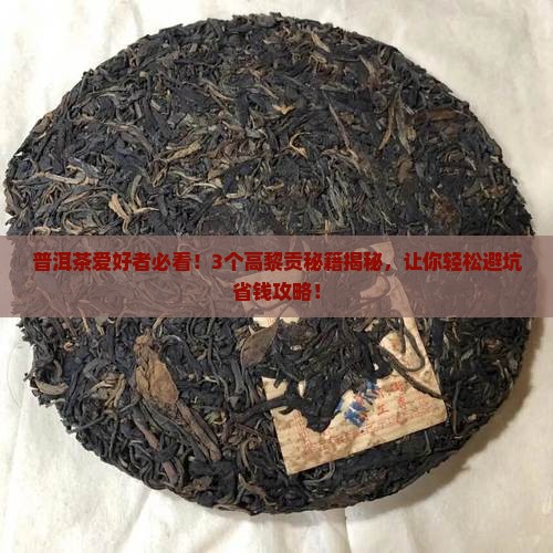 普洱茶发源于高黎贡