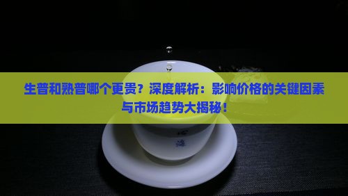 生普和熟普哪个更贵