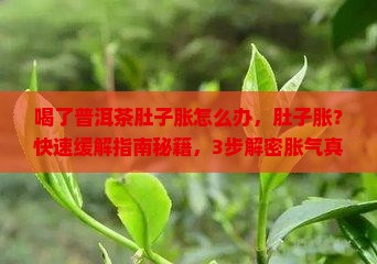 喝了普洱茶肚子胀怎么办