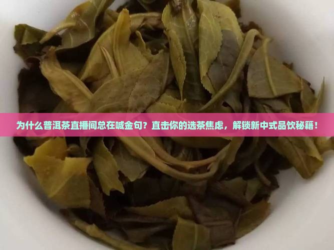 普洱茶直播间的金句