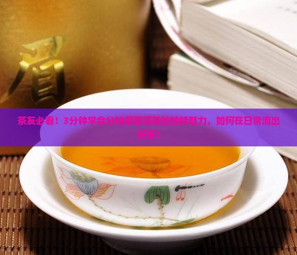 茶友必看！3分钟学会分辨磨普洱茶的独特魅力，如何在日常泡出好茶？