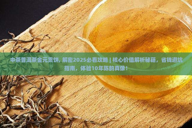 中茶普洱茶金元贡饼