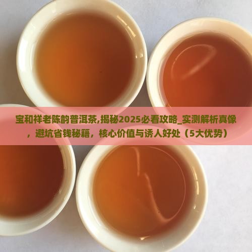 宝和祥老陈韵普洱茶