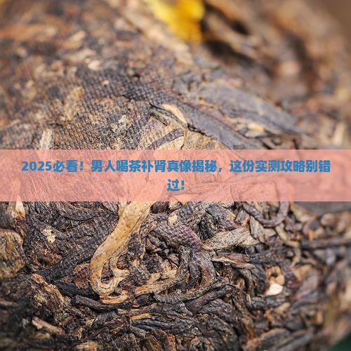 男人喝什么茶能补肾