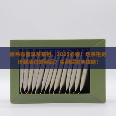 诸葛亮普洱茶茶祖