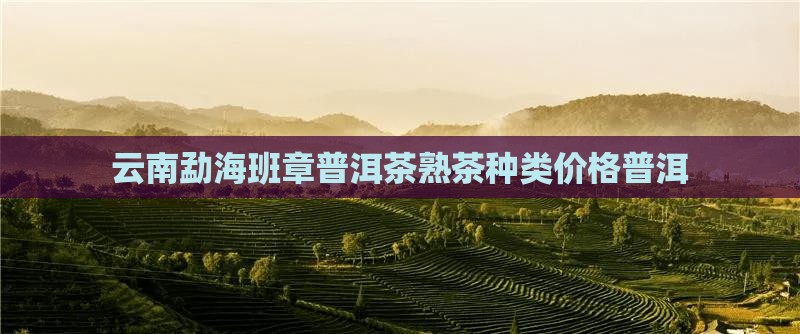 云南勐海原生态班章普洱茶熟茶