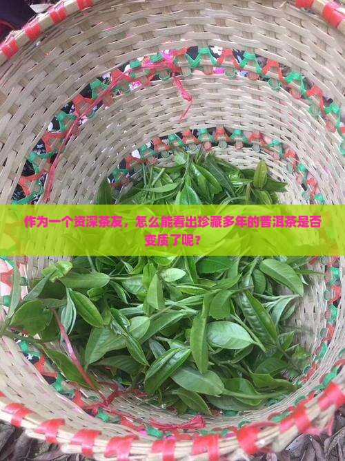 作为一个资深茶友，怎么能看出珍藏多年的普洱茶是否变质了呢？