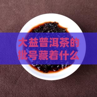 大益普洱茶的批号藏着什么秘密？