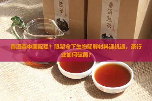 普洱茶中国配额？限塑令下生物降解材料迎机遇，茶行业如何破局？
