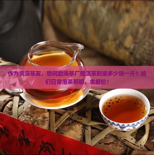 作为资深茶友，想问勐海茶厂普洱茶到底多少钱一斤？咱们日常泡茶聊聊，求解价！