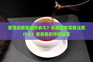 普洱茶散茶能存多久？长期储存需要注意什么？老茶客的存放秘笈