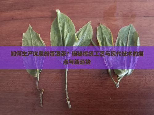 如何生产优质的普洱茶