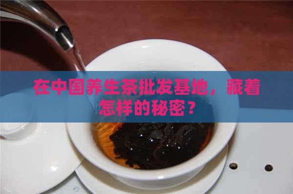 在中国养生茶批发基地，藏着怎样的秘密？