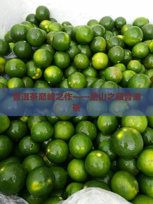 普洱茶巅峰之作——勐山之巅普洱茶