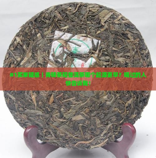 #1买家疑惑｜青砖茶和普洱茶哪个起源更早？喝过的人快告诉我！