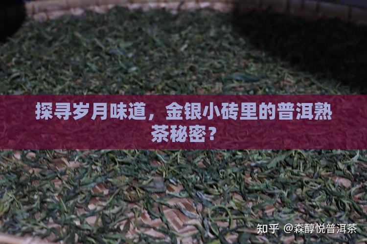 探寻岁月味道，金银小砖里的普洱熟茶秘密？