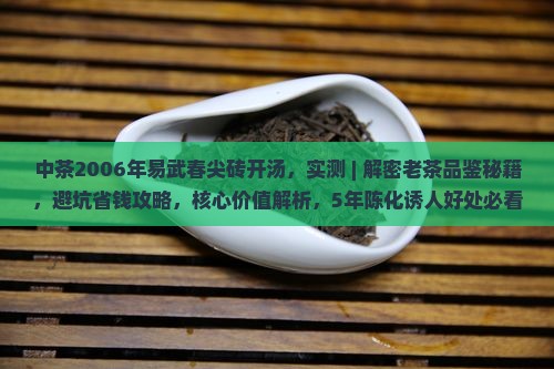 中茶2006年易武春尖砖开汤