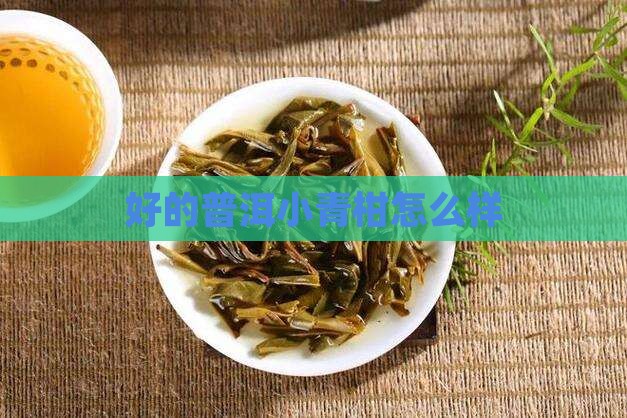 好的普洱小青柑怎么样