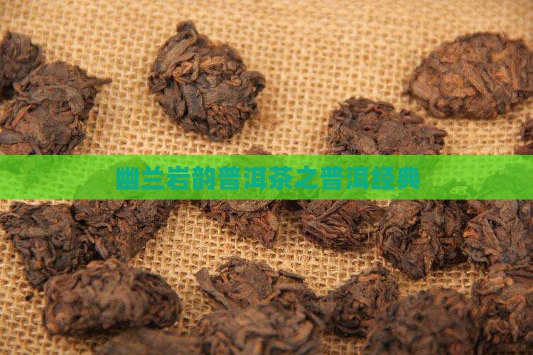 幽兰岩韵普洱茶