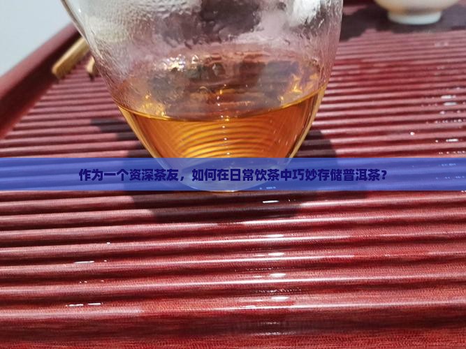 作为一个资深茶友，如何在日常饮茶中巧妙存储普洱茶？