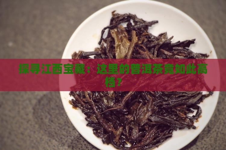 探寻江西宝藏：这里的普洱茶竟如此高档？