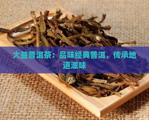 大益普洱茶：品味经典普洱，传承地道滋味