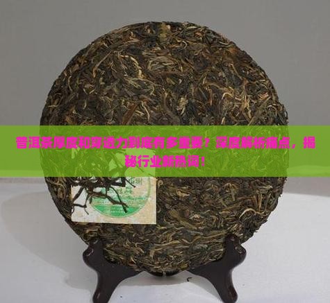 普洱茶厚度和穿透力