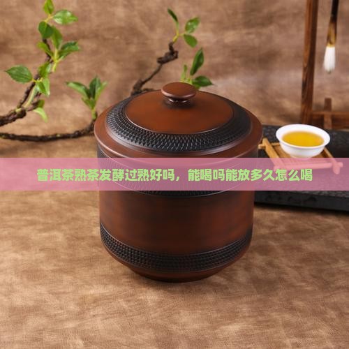 普洱茶熟茶发酵过熟好吗