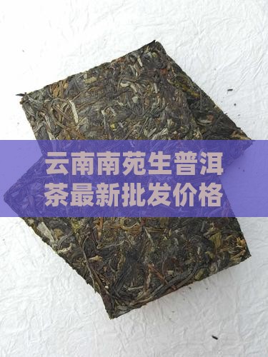 云南南苑生普洱茶价格