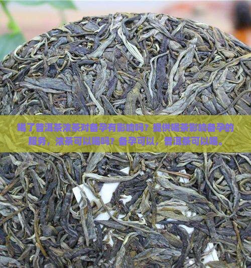 喝了普洱茶浓茶还能备孕吗