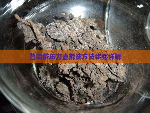 普洱茶压力壶拆洗