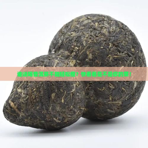 普洱茶减肥法推荐人群