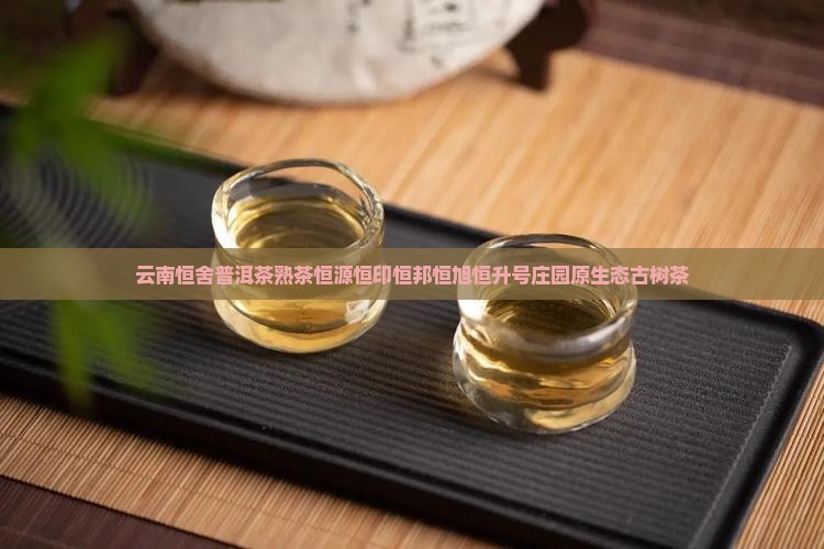 云南恒舍普洱茶熟茶