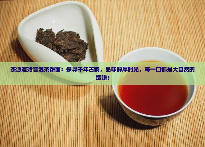 茶源道始普洱茶饼面