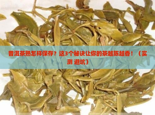 普洱茶熟怎样保存 普洱茶熟怎样保存