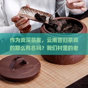 作为资深茶友，云南昔归茶真的那么有名吗？我们村里的老伯都好奇地问起了！