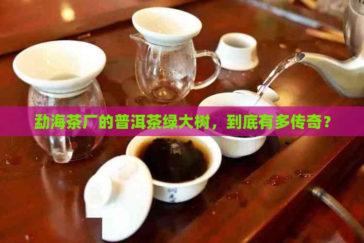 勐海茶厂普洱茶绿大树