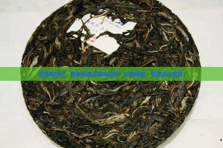 黑茶普洱茶黑金普洱茶的价格