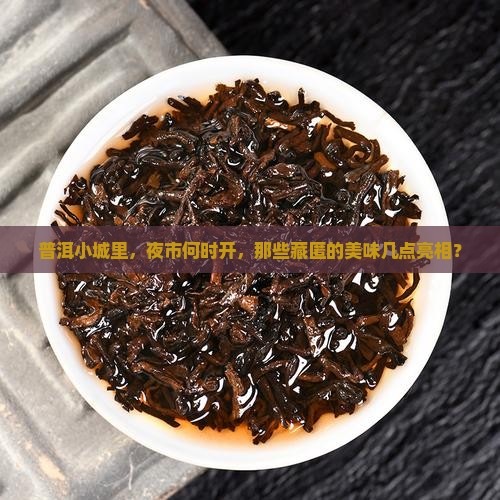 普洱茶城夜市几点开始卖
