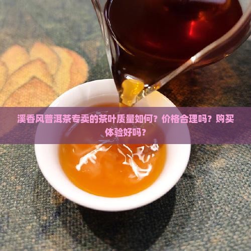 溪香风普洱茶专卖怎么样