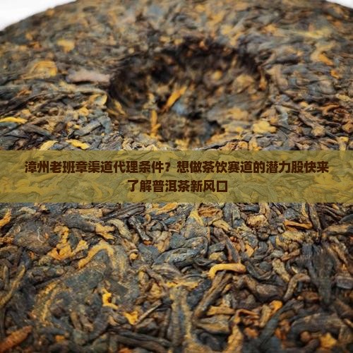 漳州老班章渠道代理条件
